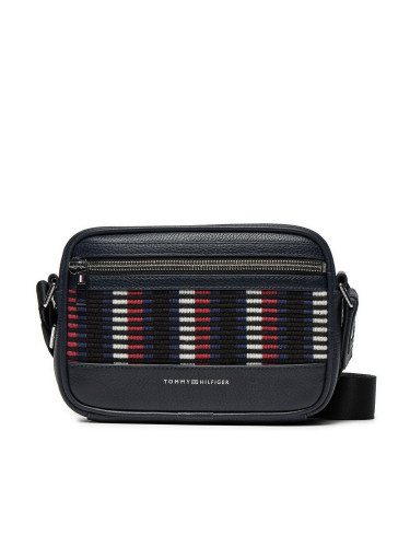 Мъжка чантичка Tommy Hilfiger Th Corp Leather Camera AM0AM12722 Тъмносин