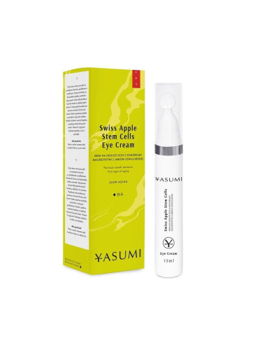 Околоочен крем против тъмни кръгове и торбички YASUMI Swiss Apple Stem Cells Eye Contour Cream 15ml