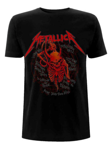 Metallica Риза Skull Screaming Red 72 Seasons Black 2XL