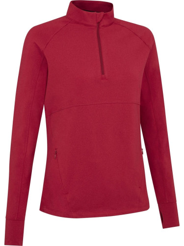 Callaway Lightweight Knit Heathered 1/4 Zip Top Red Heather XL