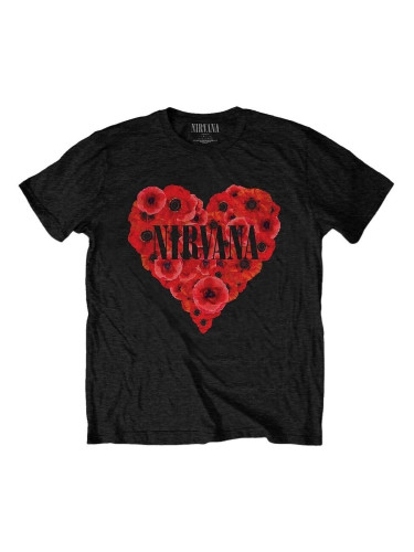 Nirvana Риза Poppy Heart Unisex Black M