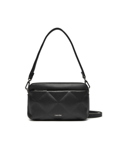 Calvin Klein Дамска чанта Diamond Quilt Camera Bag W/Pkt K60K612907 Черен