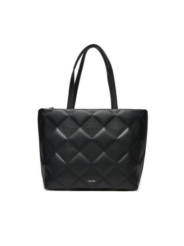 Calvin Klein Дамска чанта Diamond Quilt K60K612906 Черен