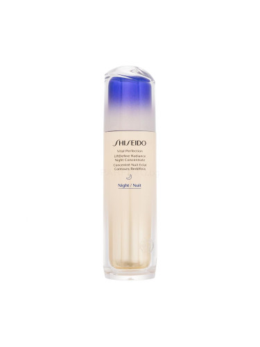 Shiseido Vital Perfection LiftDefine Radiance Night Concentrate Серум за лице за жени 80 ml