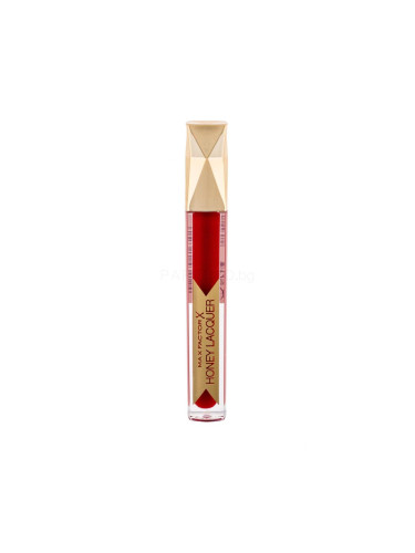 Max Factor Honey Lacquer Блясък за устни за жени 3,8 ml Нюанс Floral Ruby увредена опаковка