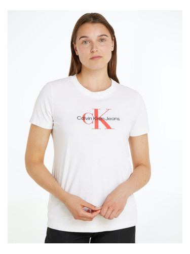 Calvin Klein Jeans T-shirt Byal