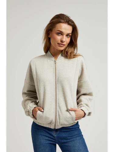 Marisse Women's Sweatshirt Z-Bl-4502 L.Beige Mel