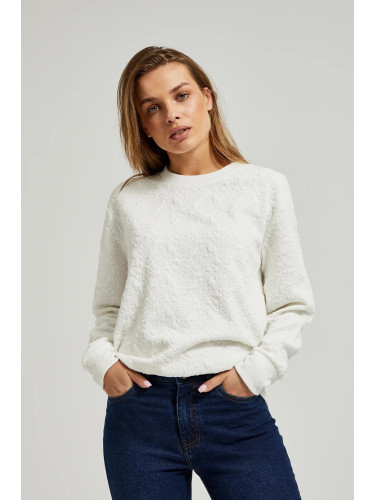 Women's sweatshirt with MOODO application - white