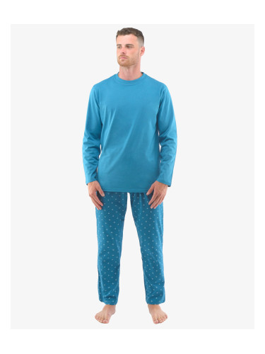 Men's pajamas Gino oversized petrol (79129)