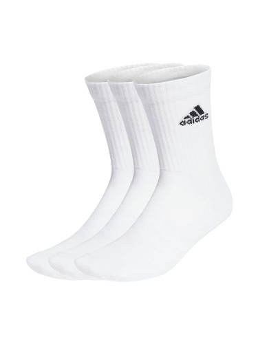 Ponožky adidas  Cushioned Crew Socks 3 Pairs White M