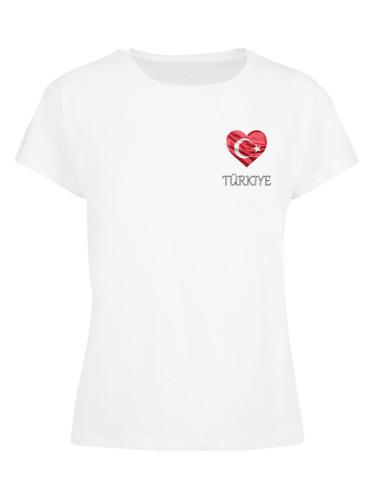 Turkey with a women's everyday t-shirt in white