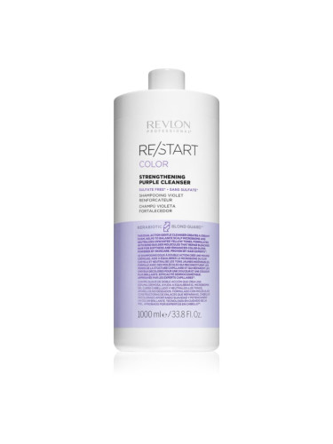 Revlon Professional Re/Start Color лилав шампоан за блонд коса и коса с кичури Purple Cleanser 1000 мл.