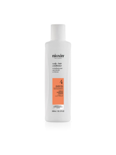 Nioxin System 4 Scalp + Hair Conditioner хидратиращ и подхранващ балсам за боядисана и увредена коса 300 мл.