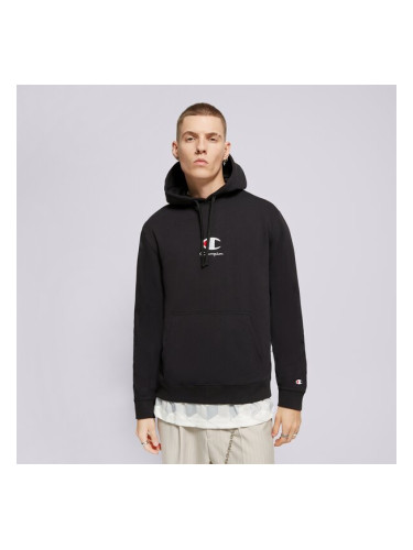 Champion Суитчър С Качулка Hooded Sweatshirt мъжки Дрехи Суичъри 219845KK001 Черен