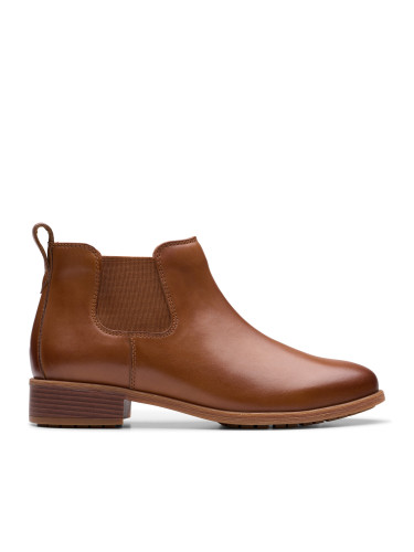 Боти тип челси Clarks Havisham Top 26178718 Кафяв