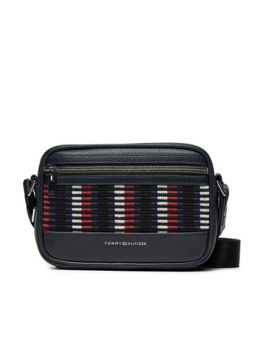 Tommy Hilfiger Мъжка чантичка Th Corp Leather Camera AM0AM12722 Тъмносин