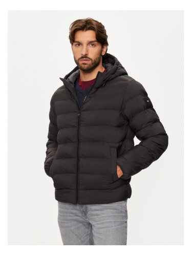 Tommy Hilfiger Пухено яке MW0MW37257 Черен Regular Fit