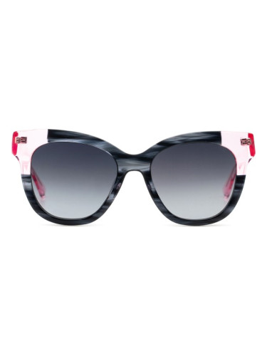 Hawkers Black Pink Audrey - квадратна слънчеви очила, дамски, сиви