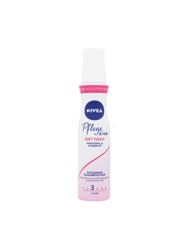 Nivea Care & Hold Soft Touch Caring Mousse Втвърдител за коса за жени 150 ml увреден флакон