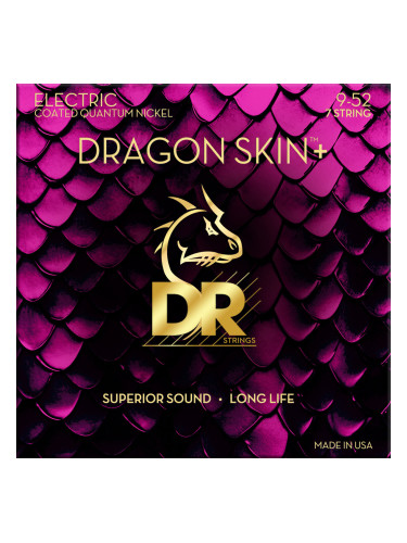 DR Strings Dragon Skin+ Coated 7 string Light 9-52 Струни за електрическа китара