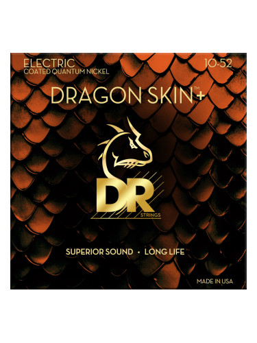 DR Strings Dragon Skin+ Coated Medium to Heavy 10-52 Струни за електрическа китара