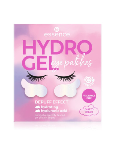 essence HYDRO GEL хидрогелова маска за зоната около очите Dare To Dream 2 бр.