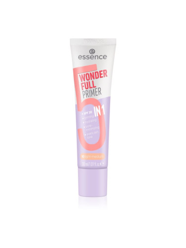 essence WONDER FULL тонираща основа под фон дьо тен 5 в 1 цвят 10 Light Medium 30 мл.