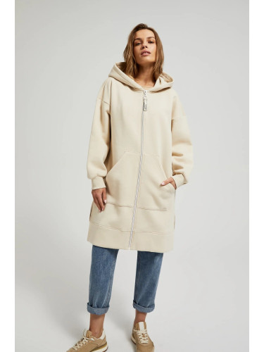 Women's oversized sweatshirt MOODO - beige