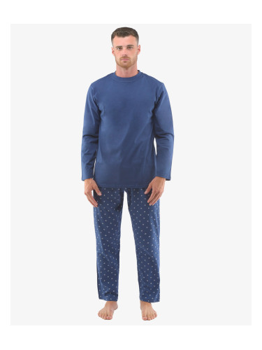 Men's pajamas Gino oversized blue (79129)