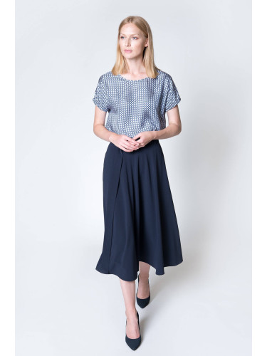 Дамска пола. Deni Cler Milano Deni_Cler_Milano_Skirt_W-Dc-7163-0M-E5-56-1_Navy_Blue