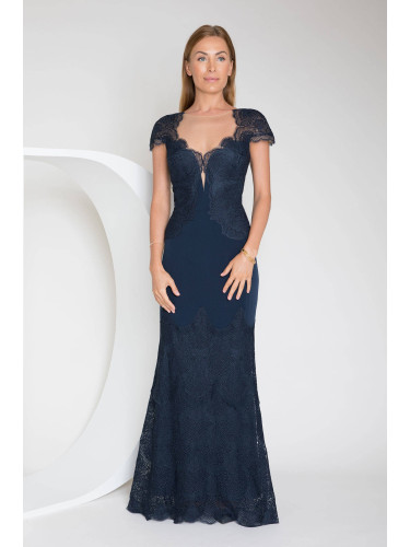 Дамска рокля. Deni Cler Milano Deni_Cler_Milano_Dress_T-Dw-3251-0M-40-58-1_Navy_Blue