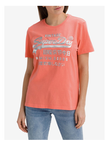 SuperDry Metallic T-shirt Cherven