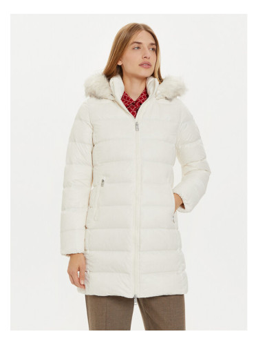 Tommy Hilfiger Зимно палто WW0WW43122 Екрю Regular Fit