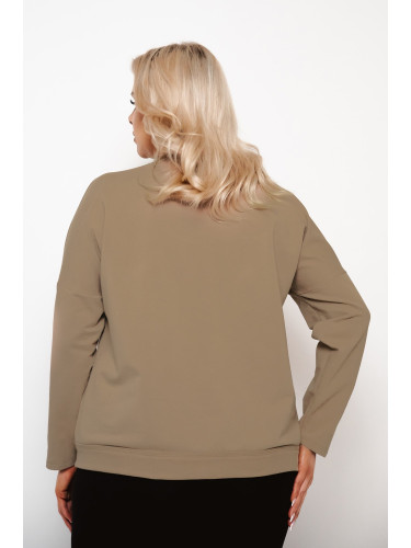 Karina women's long-sleeved sweatshirt - camel