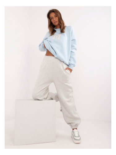 Light blue oversize tracksuit with insulation