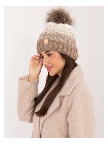 Dark beige winter hat RUE PARIS