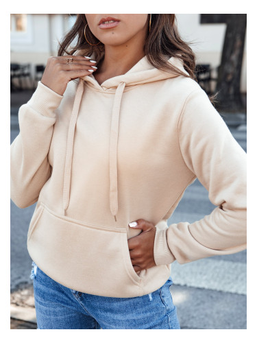 Women's hoodie BASIC beige Dstreet