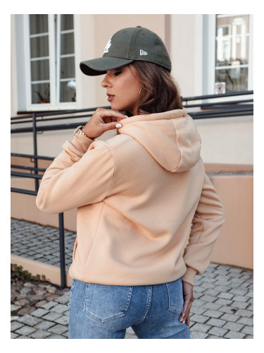 Women's BASIC hoodie camel Dstreet