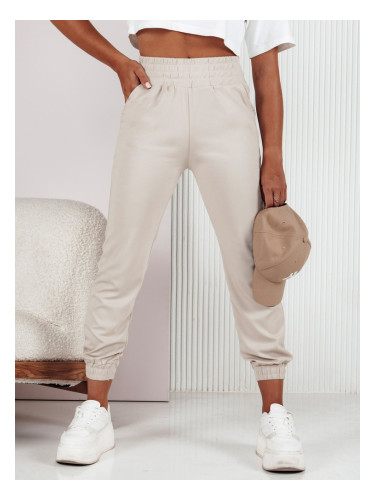 Дамски спортни панталони FASHIONCORE бежови