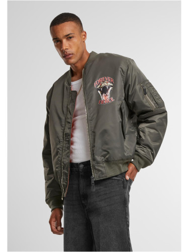 Men's bomber jacket Forever Fierce MA1 olive