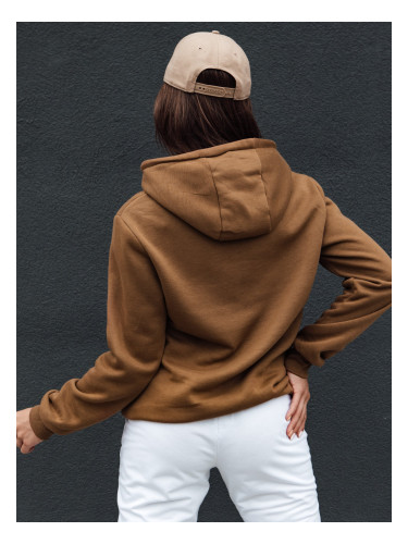 Women's hoodie BASIC brown Dstreet