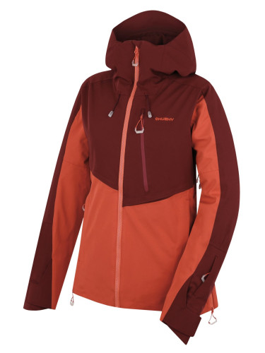 Women's ski jacket HUSKY Mistral L burgundy/fd. Red