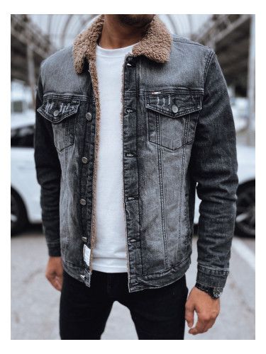 Мъжко дънково яке Ocieplana, черно