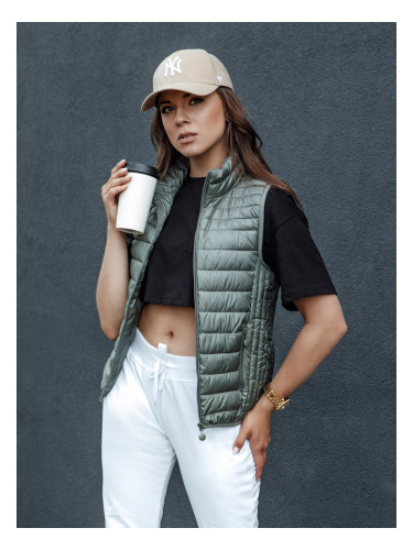 Дамски стилен ватиран елек STYLISHZ