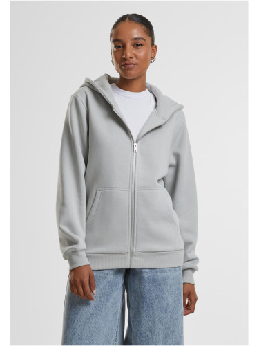 Women's zip-up hoodie Fluffy Hoody gray