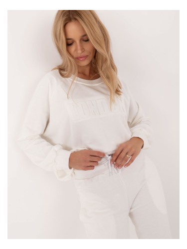 Ecru Two Piece Cotton Tracksuit