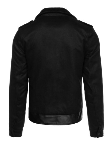 Men's winter jacket ramoneska black Dstreet