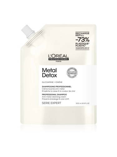 L’Oréal Professionnel Serie Expert Metal Detox дълбоко почистващ шампоан за боядисана и увредена коса 500 мл.