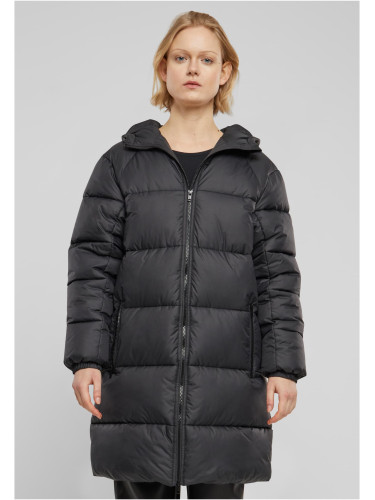 Women's long down coat black