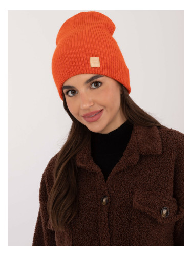 Orange knitted hat RUE PARIS